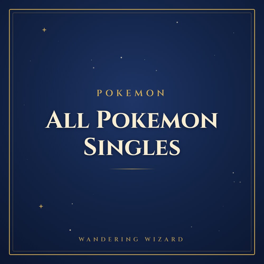 All Pokemon Singles